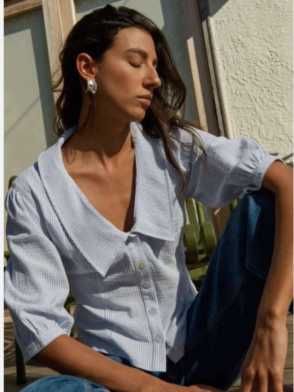 Nation LTD- Button Front Blouse